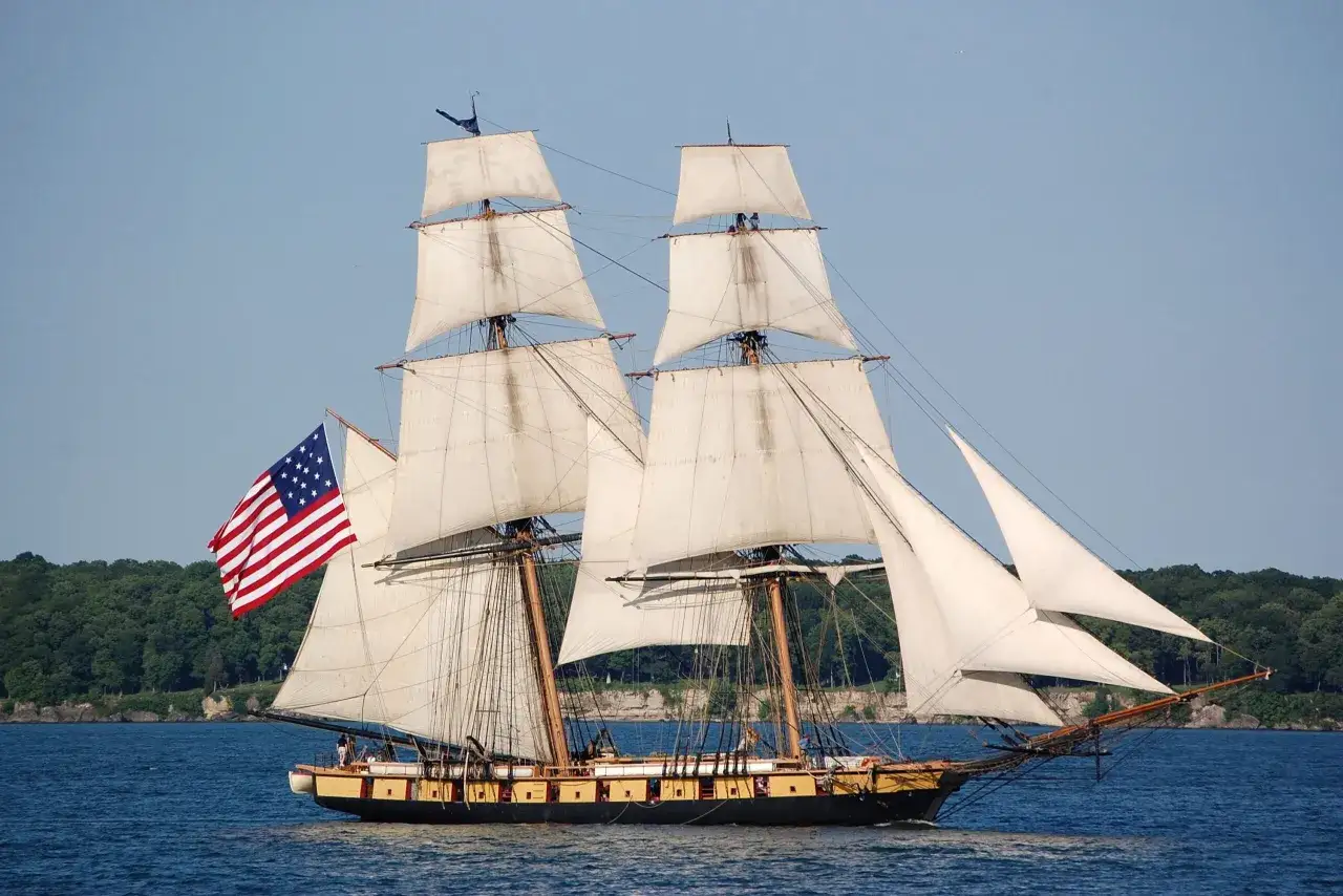 Ein majest&auml;tisches Segelschiff, die 